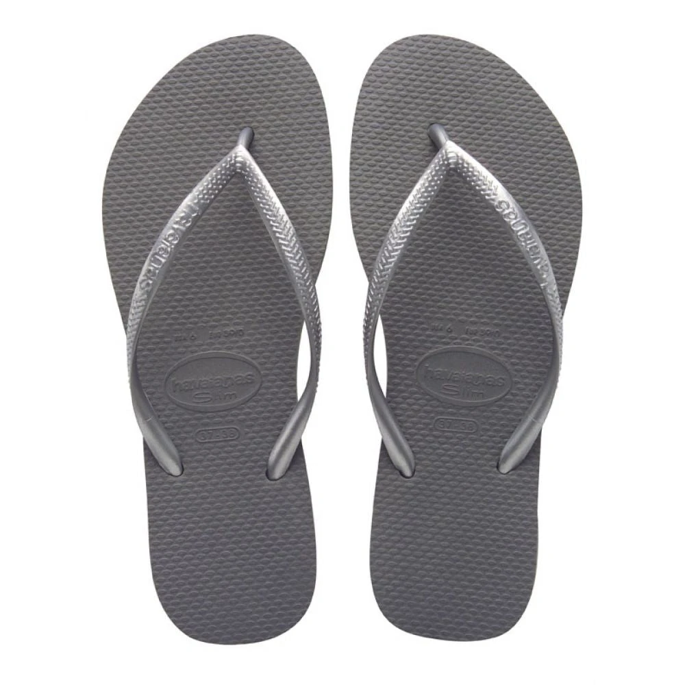 Havaianas Women's Slim Flip Flop In Steel Grey 3 Havaianas Women's Slim Flip Flop In Steel Grey
