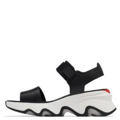 Sorel Women's Kinetic Y-Strap High Sandal In Black/White -Shoe Luxe Shop so 2030461010 2129 3 1100x
