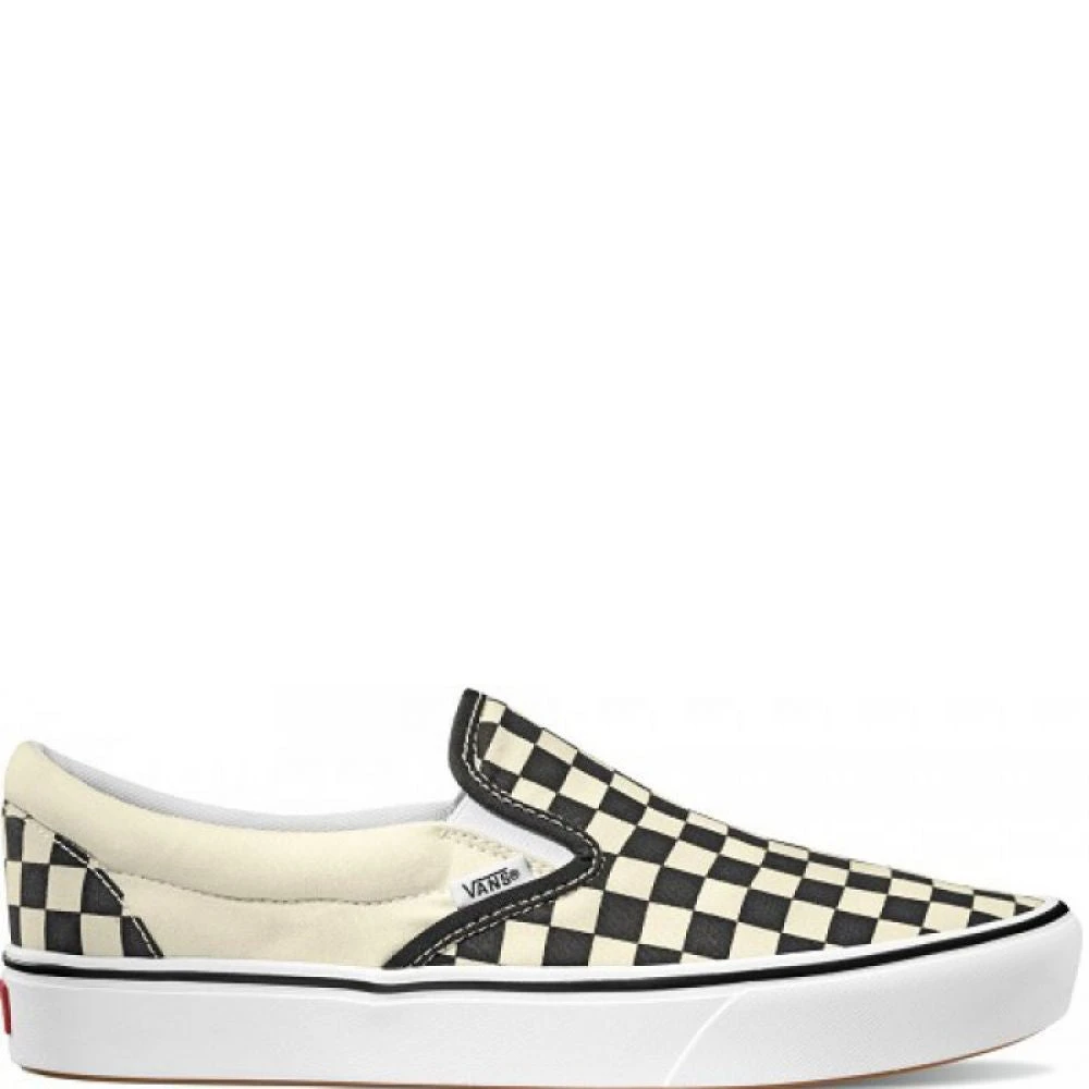 Vans ComfyCush Slip-On In Checkerboard/White 3 Vans ComfyCush Slip-On In Checkerboard/White