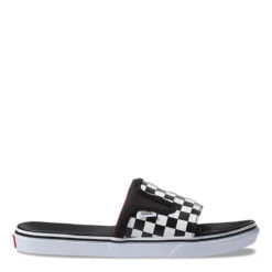 Vans Men's UltraCush Slide-On In Checkerboard Black/White