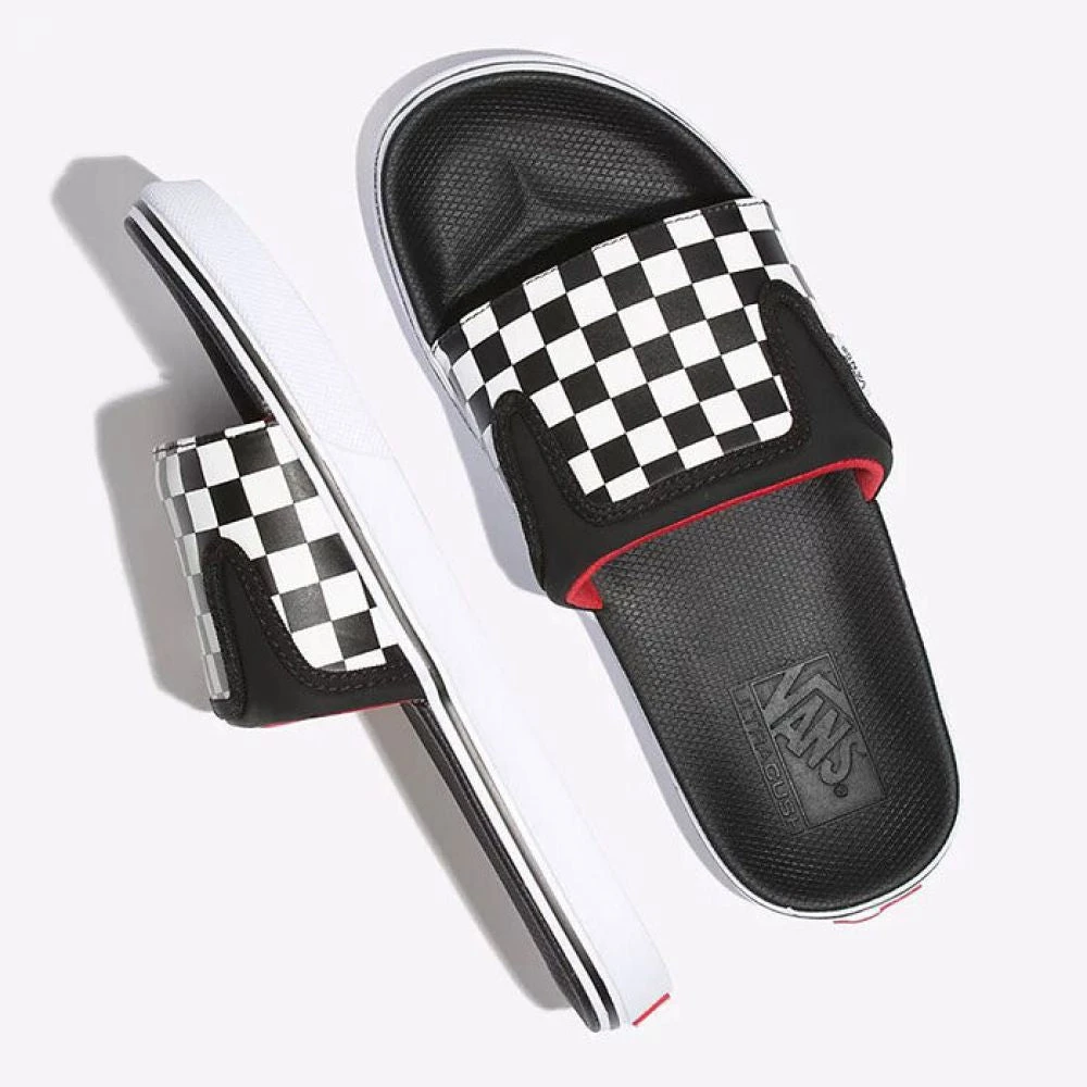 Vans Men's UltraCush Slide-On In Checkerboard Black/White 4 Vans Men's UltraCush Slide-On In Checkerboard Black/White - Image 2