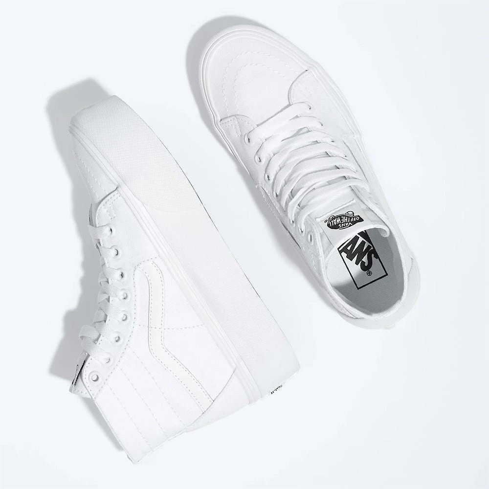 Vans Women's Sk8-Hi Tapered Stackform In True White 4 Vans Women's Sk8-Hi Tapered Stackform In True White - Image 2